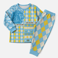 Personalized St Lucia Cricket Christmas Pajama Set Merry Xmas Kings - Wonder Print Shop