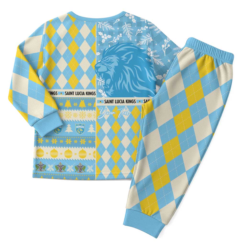 Personalized St Lucia Cricket Christmas Pajama Set Merry Xmas Kings - Wonder Print Shop
