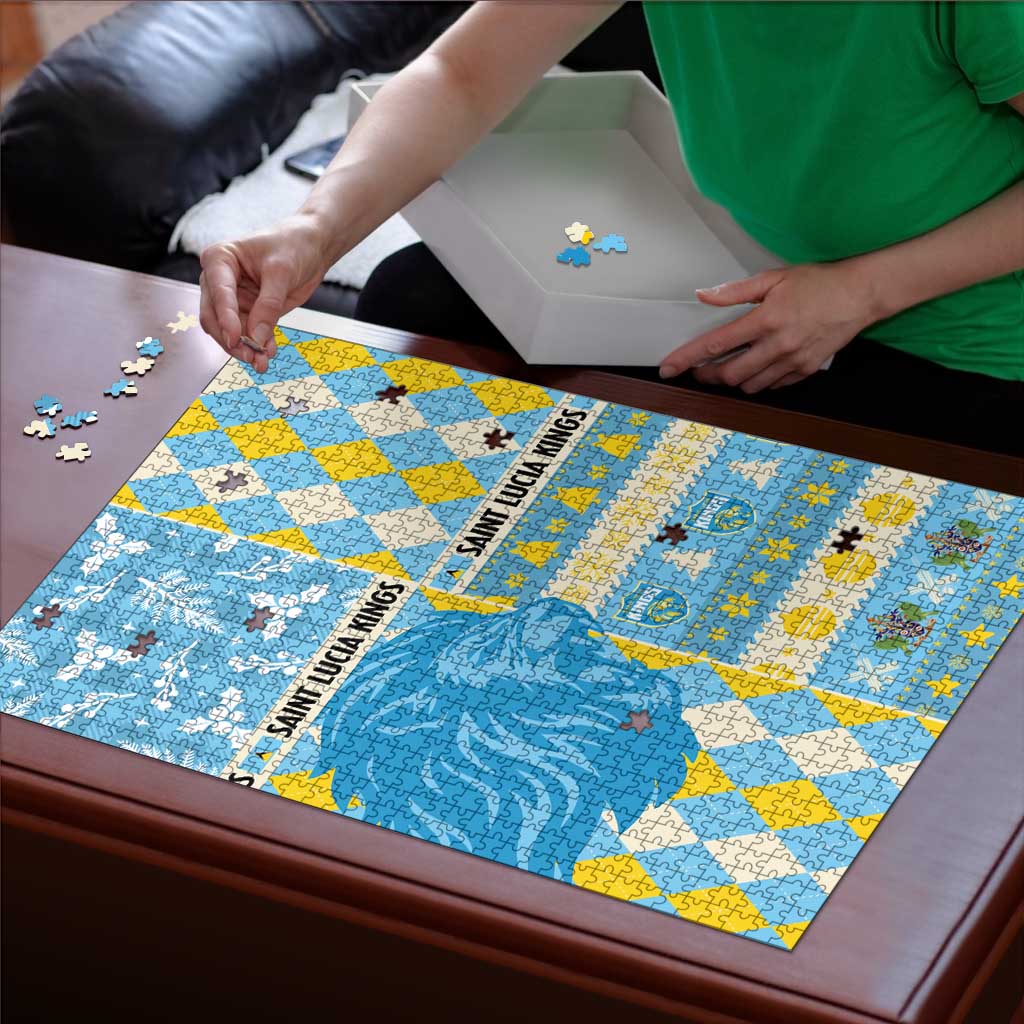 St Lucia Cricket Christmas Puzzle Merry Xmas Kings - Wonder Print Shop