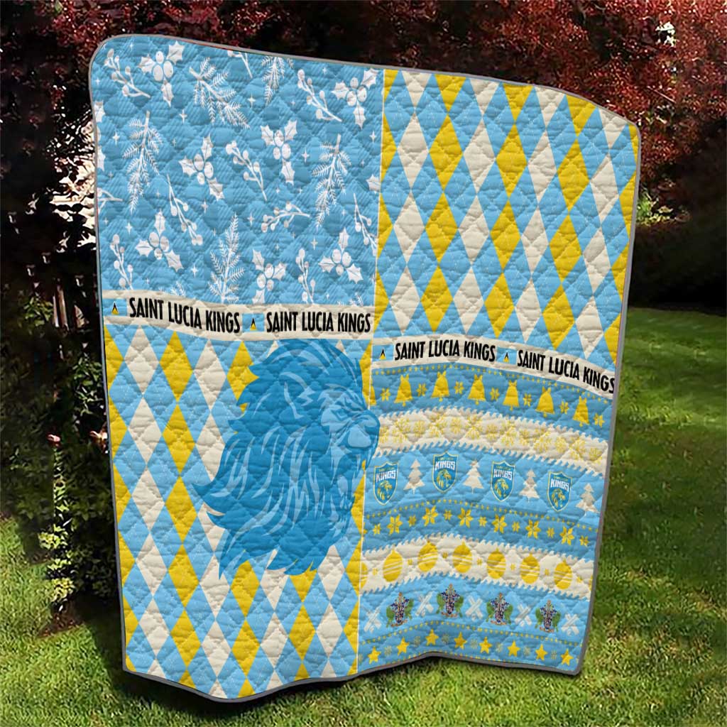 St Lucia Cricket Christmas Quilt Merry Xmas Kings - Wonder Print Shop