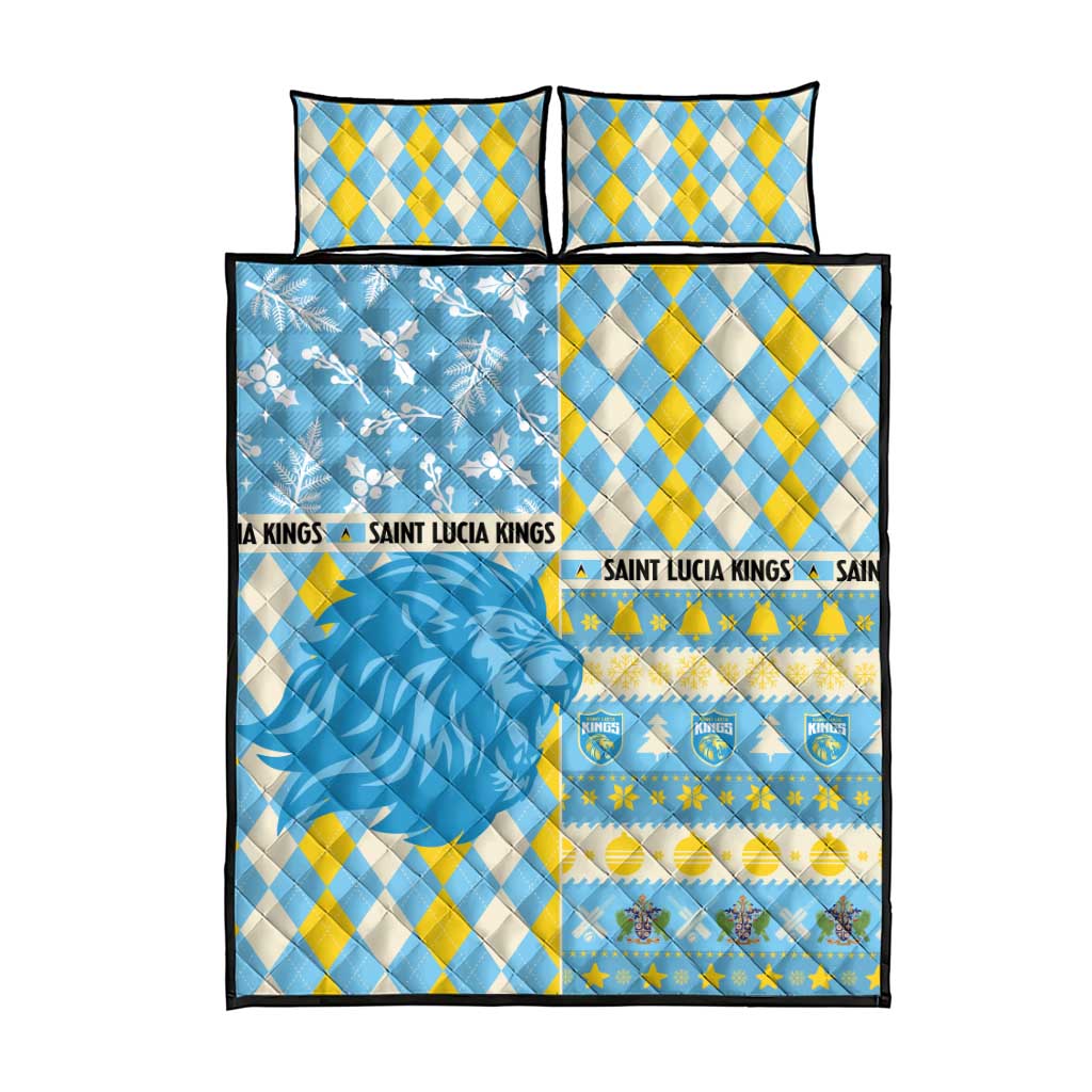 St Lucia Cricket Christmas Quilt Bed Set Merry Xmas Kings - Wonder Print Shop
