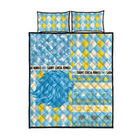 St Lucia Cricket Christmas Quilt Bed Set Merry Xmas Kings - Wonder Print Shop