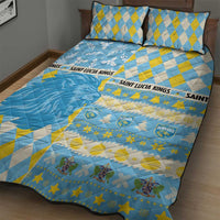 St Lucia Cricket Christmas Quilt Bed Set Merry Xmas Kings - Wonder Print Shop