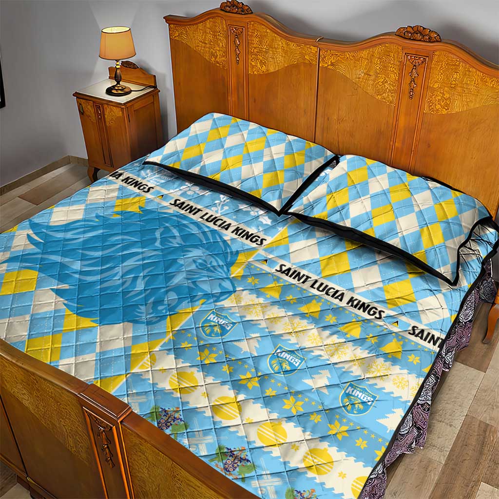 St Lucia Cricket Christmas Quilt Bed Set Merry Xmas Kings - Wonder Print Shop