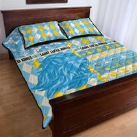 St Lucia Cricket Christmas Quilt Bed Set Merry Xmas Kings - Wonder Print Shop