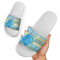 St Lucia Cricket Christmas Slide Sandals Merry Xmas Kings - Wonder Print Shop