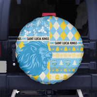 St Lucia Cricket Christmas Spare Tire Cover Merry Xmas Kings - Wonder Print Shop