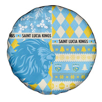 St Lucia Cricket Christmas Spare Tire Cover Merry Xmas Kings - Wonder Print Shop