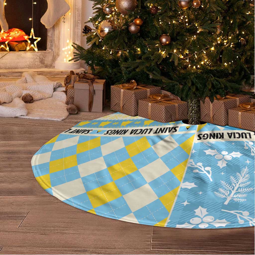 St Lucia Cricket Christmas Tree Skirt Merry Xmas Kings - Wonder Print Shop