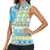 Personalized St Lucia Cricket Christmas Women Sleeveless Polo Shirt Merry Xmas Kings - Wonder Print Shop