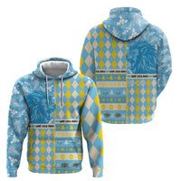 Personalized St Lucia Cricket Christmas Zip Hoodie Merry Xmas Kings - Wonder Print Shop