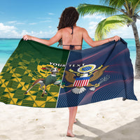 Custom South Africa And United States Rugby Sarong 2023 Springboks Combine Eagles - Wonder Print Shop