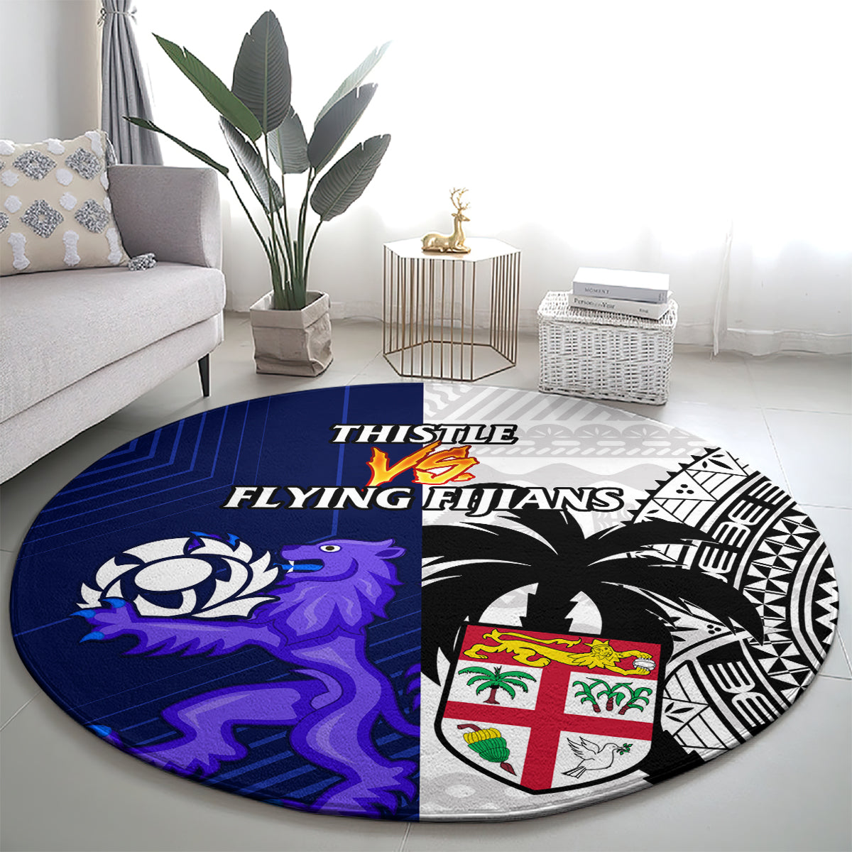 fiji-and-scotland-rugby-round-carpet-fijian-tapa-pattern-with-thistle