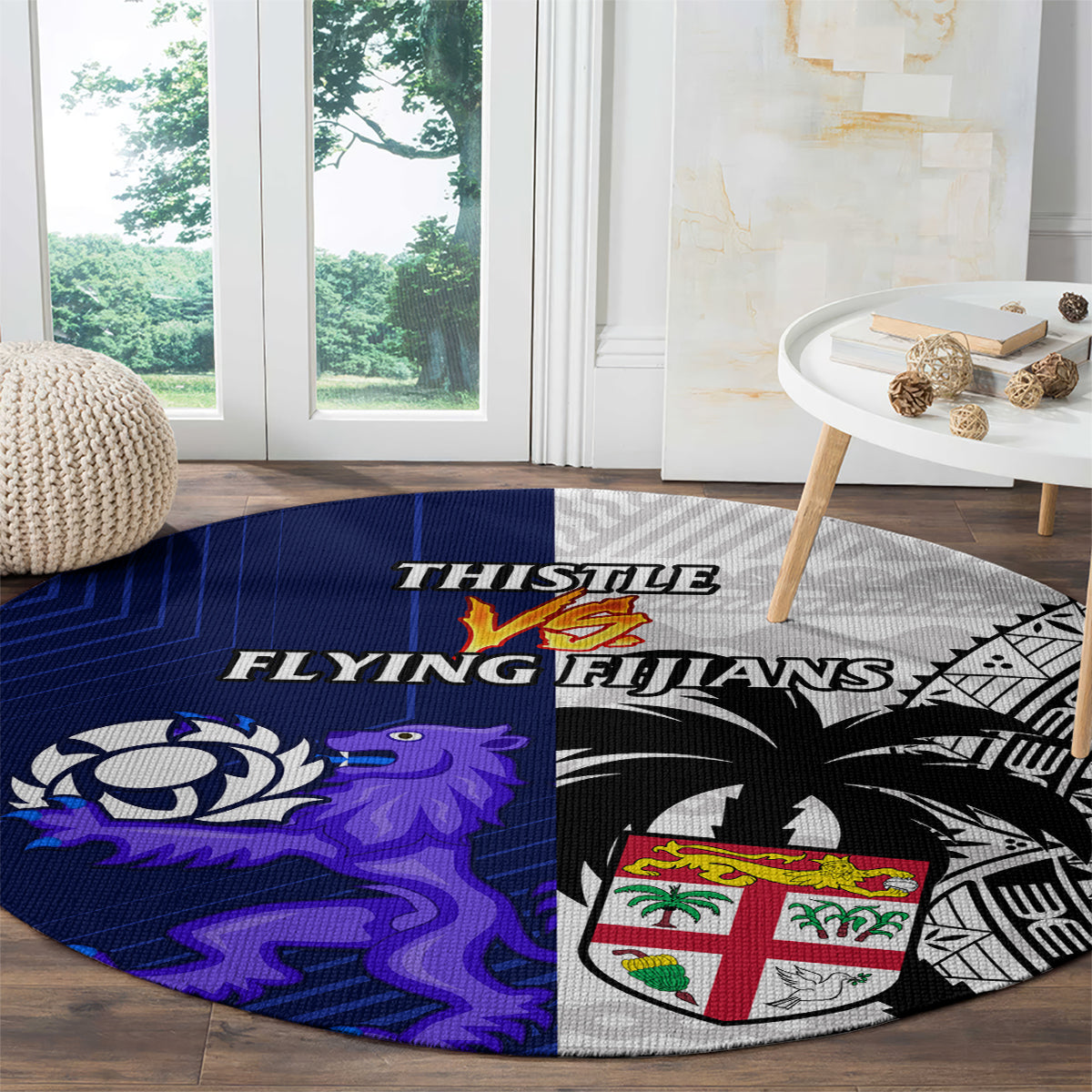fiji-and-scotland-rugby-round-carpet-fijian-tapa-pattern-with-thistle
