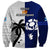 Fiji And Scotland Rugby Sweatshirt Fijian Tapa Pattern With Thistle - Wonder Print Shop