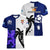 Fiji And Scotland Rugby Women V Neck T Shirt Fijian Tapa Pattern With Thistle - Wonder Print Shop