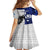 Custom Fiji And Scotland Rugby Kid Short Sleeve Dress Fijian Tapa Pattern With Thistle - Wonder Print Shop