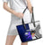 Custom Fiji And Scotland Rugby Leather Tote Bag Fijian Tapa Pattern With Thistle - Wonder Print Shop