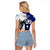 Custom Fiji And Scotland Rugby Raglan Cropped T Shirt Fijian Tapa Pattern With Thistle - Wonder Print Shop