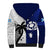 Custom Fiji And Scotland Rugby Sherpa Hoodie Fijian Tapa Pattern With Thistle - Wonder Print Shop