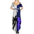 Custom Fiji And Scotland Rugby Summer Maxi Dress Fijian Tapa Pattern With Thistle - Wonder Print Shop