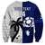 Custom Fiji And Scotland Rugby Sweatshirt Fijian Tapa Pattern With Thistle - Wonder Print Shop