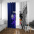 Custom Fiji And Scotland Rugby Window Curtain Fijian Tapa Pattern With Thistle - Wonder Print Shop