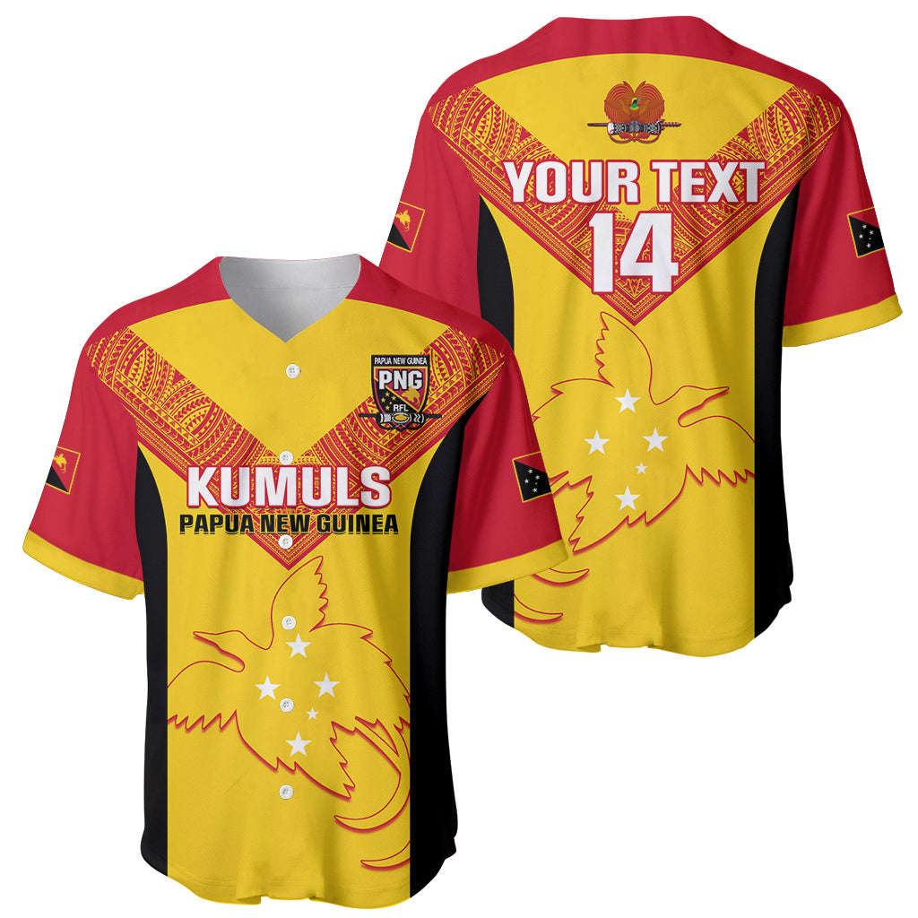 Custom Papua New Guinea Rubgby Baseball Jersey Pacific 2023 Go PNG Kumuls - Wonder Print Shop