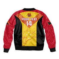 Custom Papua New Guinea Rubgby Bomber Jacket Pacific 2023 Go PNG Kumuls - Wonder Print Shop