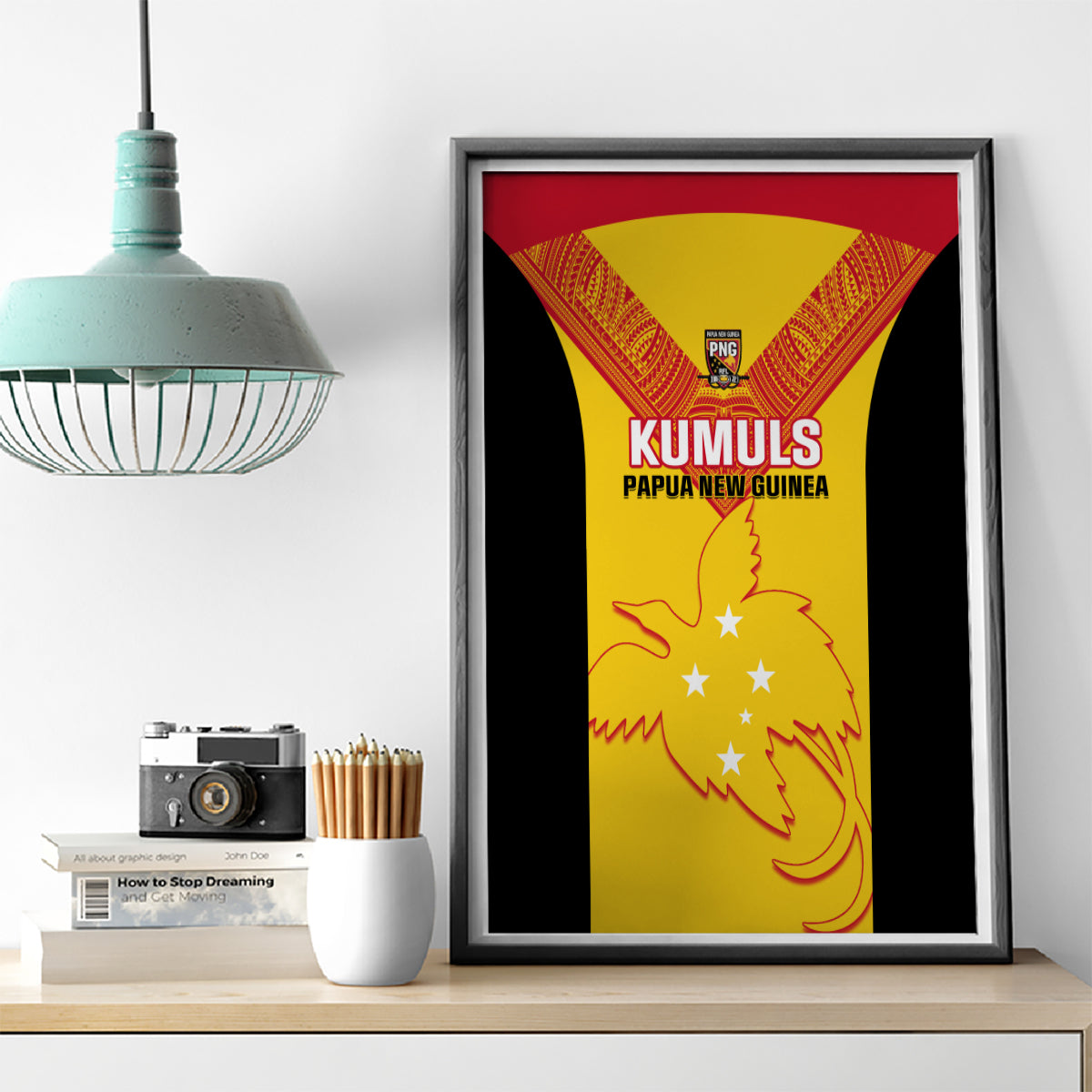 Papua New Guinea Rubgby Canvas Wall Art Pacific 2023 Go PNG Kumuls - Wonder Print Shop