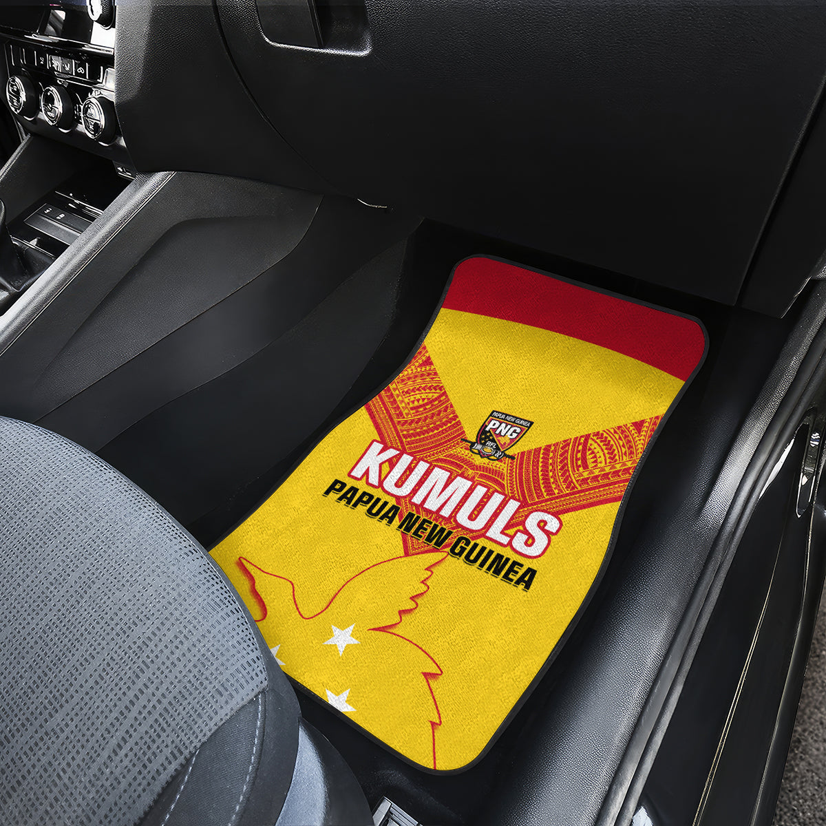 Papua New Guinea Rubgby Car Mats Pacific 2023 Go PNG Kumuls - Wonder Print Shop