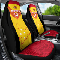 Custom Papua New Guinea Rubgby Car Seat Cover Pacific 2023 Go PNG Kumuls - Wonder Print Shop
