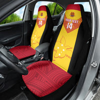 Custom Papua New Guinea Rubgby Car Seat Cover Pacific 2023 Go PNG Kumuls - Wonder Print Shop