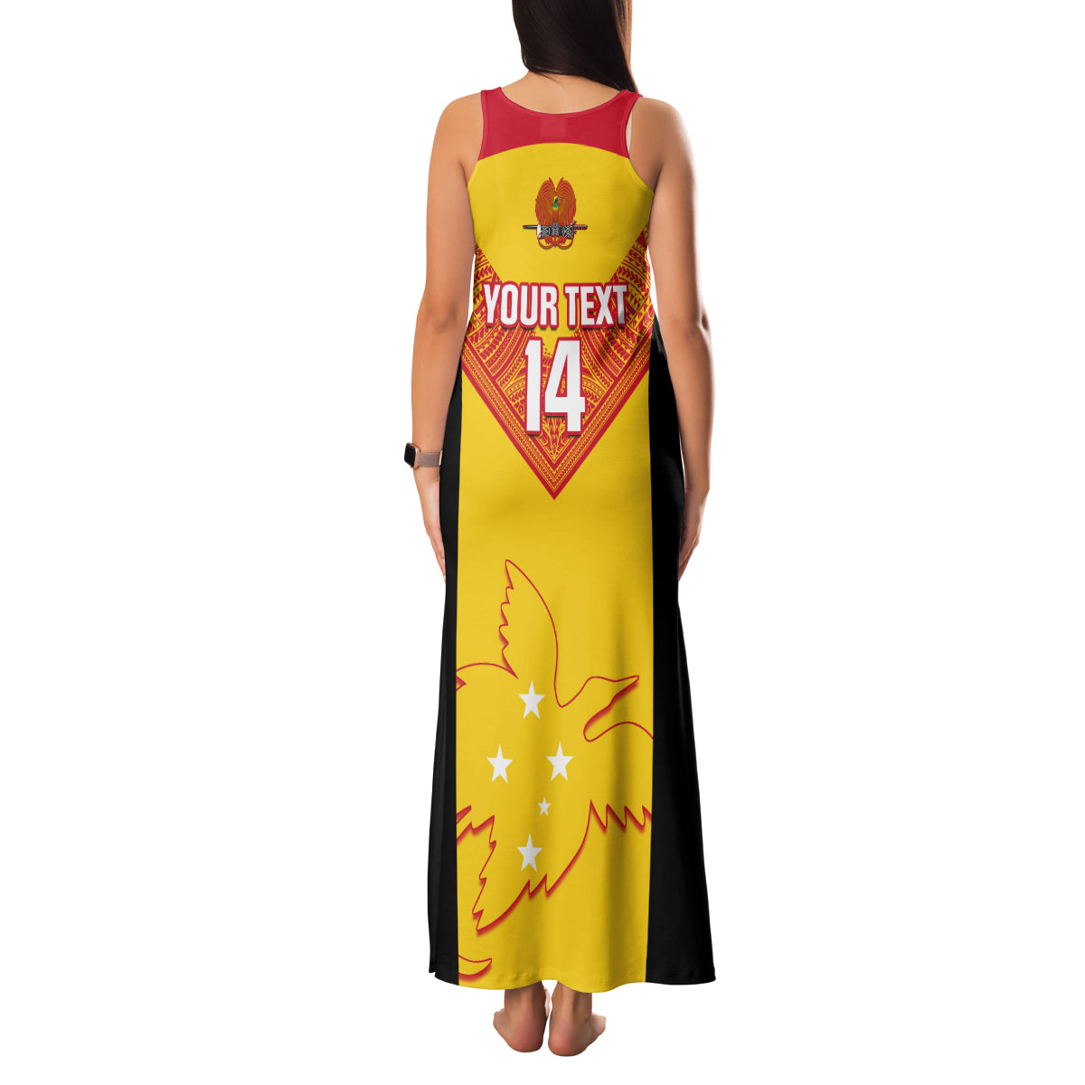 Custom Papua New Guinea Rubgby Family Matching Tank Maxi Dress and Hawaiian Shirt Pacific 2023 Go PNG Kumuls - Wonder Print Shop