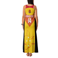 Custom Papua New Guinea Rubgby Family Matching Tank Maxi Dress and Hawaiian Shirt Pacific 2023 Go PNG Kumuls - Wonder Print Shop