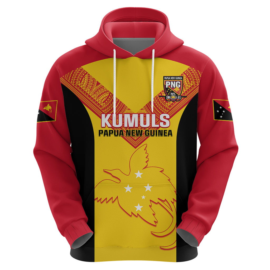 Custom Papua New Guinea Rubgby Hoodie Pacific 2023 Go PNG Kumuls - Wonder Print Shop