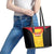 Papua New Guinea Rubgby Leather Tote Bag Pacific 2023 Go PNG Kumuls - Wonder Print Shop