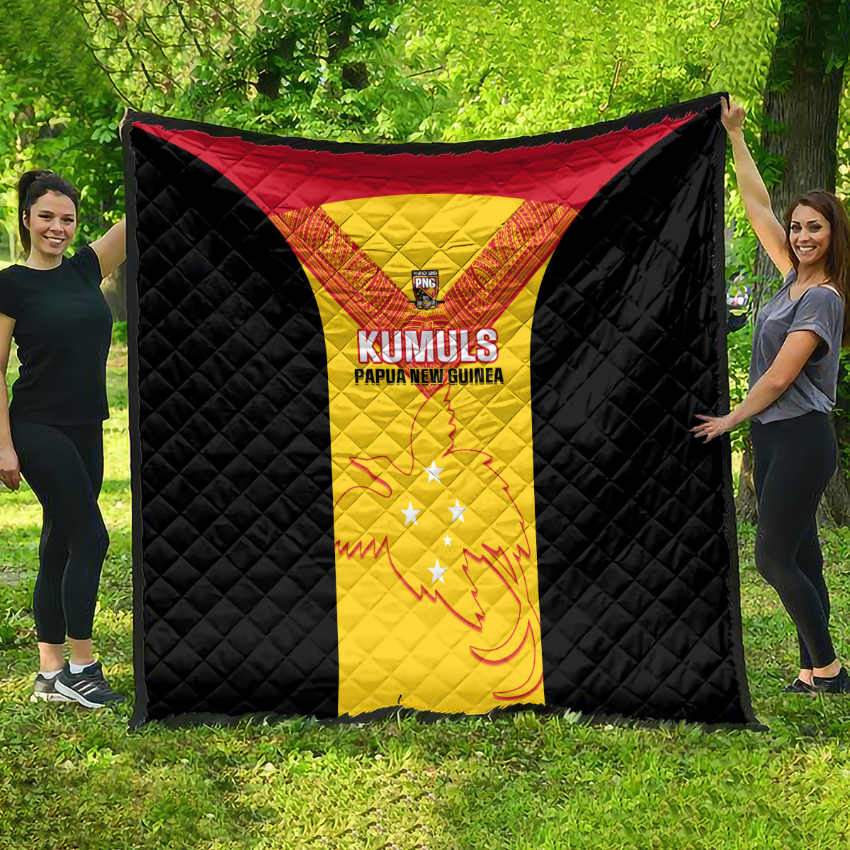 Papua New Guinea Rubgby Quilt Pacific 2023 Go PNG Kumuls - Wonder Print Shop