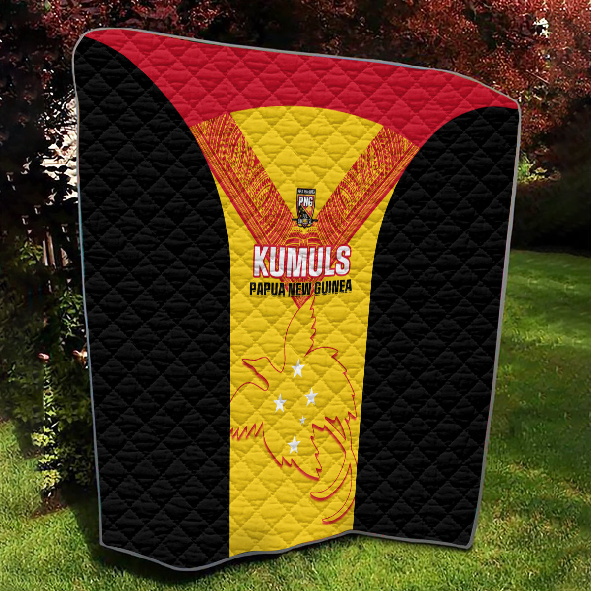 Papua New Guinea Rubgby Quilt Pacific 2023 Go PNG Kumuls - Wonder Print Shop