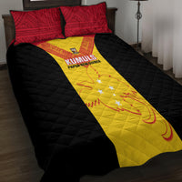 Papua New Guinea Rubgby Quilt Bed Set Pacific 2023 Go PNG Kumuls - Wonder Print Shop