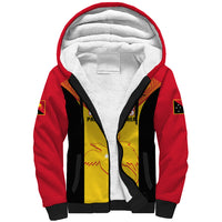 Custom Papua New Guinea Rubgby Sherpa Hoodie Pacific 2023 Go PNG Kumuls - Wonder Print Shop