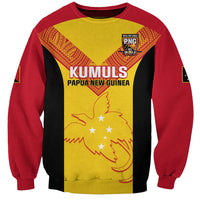 Custom Papua New Guinea Rubgby Sweatshirt Pacific 2023 Go PNG Kumuls - Wonder Print Shop