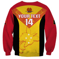 Custom Papua New Guinea Rubgby Sweatshirt Pacific 2023 Go PNG Kumuls - Wonder Print Shop