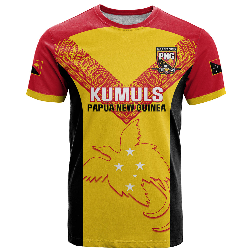 Custom Papua New Guinea Rubgby T Shirt Pacific 2023 Go PNG Kumuls - Wonder Print Shop