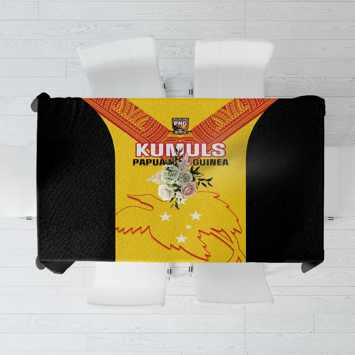 Papua New Guinea Rubgby Tablecloth Pacific 2023 Go PNG Kumuls - Wonder Print Shop