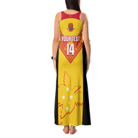 Custom Papua New Guinea Rubgby Tank Maxi Dress Pacific 2023 Go PNG Kumuls - Wonder Print Shop
