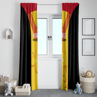 Papua New Guinea Rubgby Window Curtain Pacific 2023 Go PNG Kumuls - Wonder Print Shop