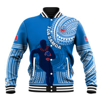 Custom Samoa Rugby Baseball Jacket Pacific 2023 Go Toa Samoa - Wonder Print Shop