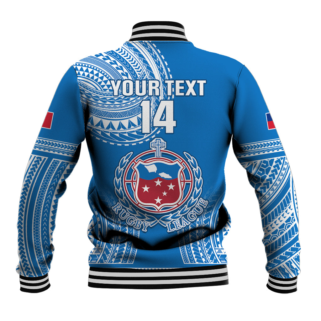 Custom Samoa Rugby Baseball Jacket Pacific 2023 Go Toa Samoa - Wonder Print Shop