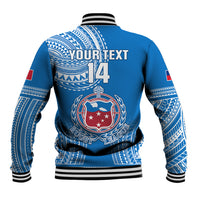 Custom Samoa Rugby Baseball Jacket Pacific 2023 Go Toa Samoa - Wonder Print Shop